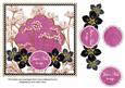 Cerblk Fmk Dotty Just a Note 7in Time Flower Deco Topper