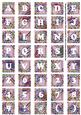 Lilac Paisley Weave Alphabet Tile Embellishment Sheet