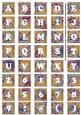 Vtea Paisley Weave Alphabet Tile Embellishment Sheet