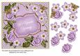 Lilac Fmk 90 Years Young 7in Fancy Decoupage Topper