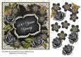 Blakc White Fmk 100 Years Young 7in Fancy Decoupage Topper
