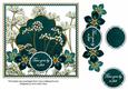 Peacock Dotty Fmk Time Goes 7in Time Flower Decoupage Topper