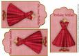 Pink Red Rose Dress Birthday Mix1 Fashion Tag Sheet