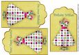 Lemon Teal Daisy Dress Birthday Mix1 Fashion Tag Sheet