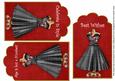 Red Black Rose Dress Birthday Mix2 Fashion Tag Sheet