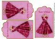 Cerise Butterfly Dress Birthday Mix2 Fashion Tag Sheet