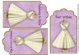 Cream Lilac Dress Birthday Mix2 Fashion Tag Sheet