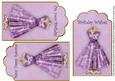 Lilac Butterfly Dress Birthday Mix2 Fashion Tag Sheet