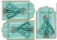 Peacock Rose Dress Birthday Mix2 Fashion Tag Sheet