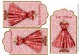 Red Butterfly Dress Birthday Mix2 Fashion Tag Sheet