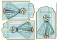 Teal Birdy Dress Birthday Mix2 Fashion Tag Sheet