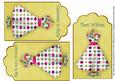 Lemon Teal Daisy Dress Birthday Mix2 Fashion Tag Sheet