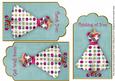 Cerise Teal Daisy Dress General Mix Fashion Tag Sheet