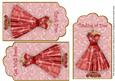 Red Butterfly Dress General Mix Fashion Tag Sheet