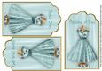 Teal Birdy Dress General Mix Fashion Tag Sheet