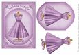 Lilac Dotty Celebrate in Style 7x5inch Fashion Topper