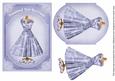 Blue Butterfly Dressed for Success 7x5inch Fashion Topper