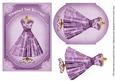 Lilac Butterfly Dressed for Success 7x5inch Fashion Topper