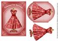 Red Butterfly Dressed for Success 7x5inch Fashion Topper