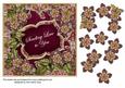 Hot Pink Metal Fleur Send Love 7in Fancy Decoupage Topper
