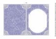 Blue Little Birdy Fashion Base 7x5in Folded Insert