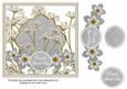 Silver Dotty Fmk Special Day 7in Time Flower Deco Topper