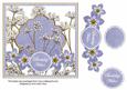 Blue Dotty Fmk Birthday Wishes 7in Time Flower Deco Topper