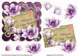 Dark Purple Magnolia Happy Birthday 6in Step by Step