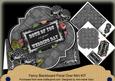 Black Rose Wedding Day Blackboard Over 3D Card Kit