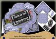 Blue Rose Wedding Day Blackboard Over 3D Card Kit