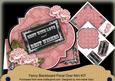 Pink Rose Best Wishes Blackboard Over 3D Card Kit