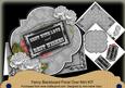 Silver Rose Best Wishes Blackboard Over 3D Card Kit
