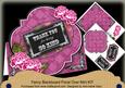 Cerise Rose Thank You Blackboard Over 3D Card Kit