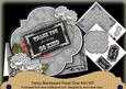 Silver Rose Thank You Blackboard Over 3D Card Kit