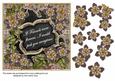 Black Met Fleur If Friends -  7in Fancy Decoupage Topper
