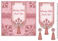 Pink Birthday Wishes 7in Ornate Lace Tag Topper
