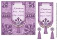 Lilac If Friends Were - 7in Ornate Lace Tag Topper