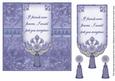 Blue If Friends Were - 7in Ornate Lace Tag Topper
