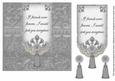 Silver If Friends Were - 7in Ornate Lace Tag Topper