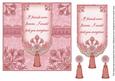 Pink If Friends Were - 7in Ornate Lace Tag Topper