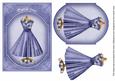Blue Dress Thank You 7x5inch Fashion Topper
