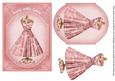 Pink Butterfly Sent with Love 7x5inch Fashion Topper