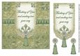 Olive Thinking of You 7in Ornate Lace Tag Topper