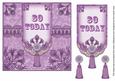 Lilac 80 Today 7in Ornate Lace Tag Topper