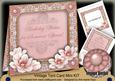 Pink Magnolia Birthday Wishes 7in Tent Card Mini Kit