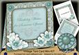 Teal Magnolia Birthday Wishes 7in Tent Card Mini Kit