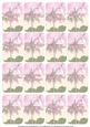 Pink Geraniums Matching Floral Perfume Mixed Sentiment Cards