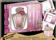Pink Poinsettias Perfume 7x5inch Aperture Card Mini Kit