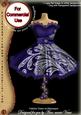 Blue Lace Fashion Dress on Mannequin for Cu