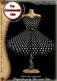 Black Dotty Fashion Dress on Mannequin for Cu